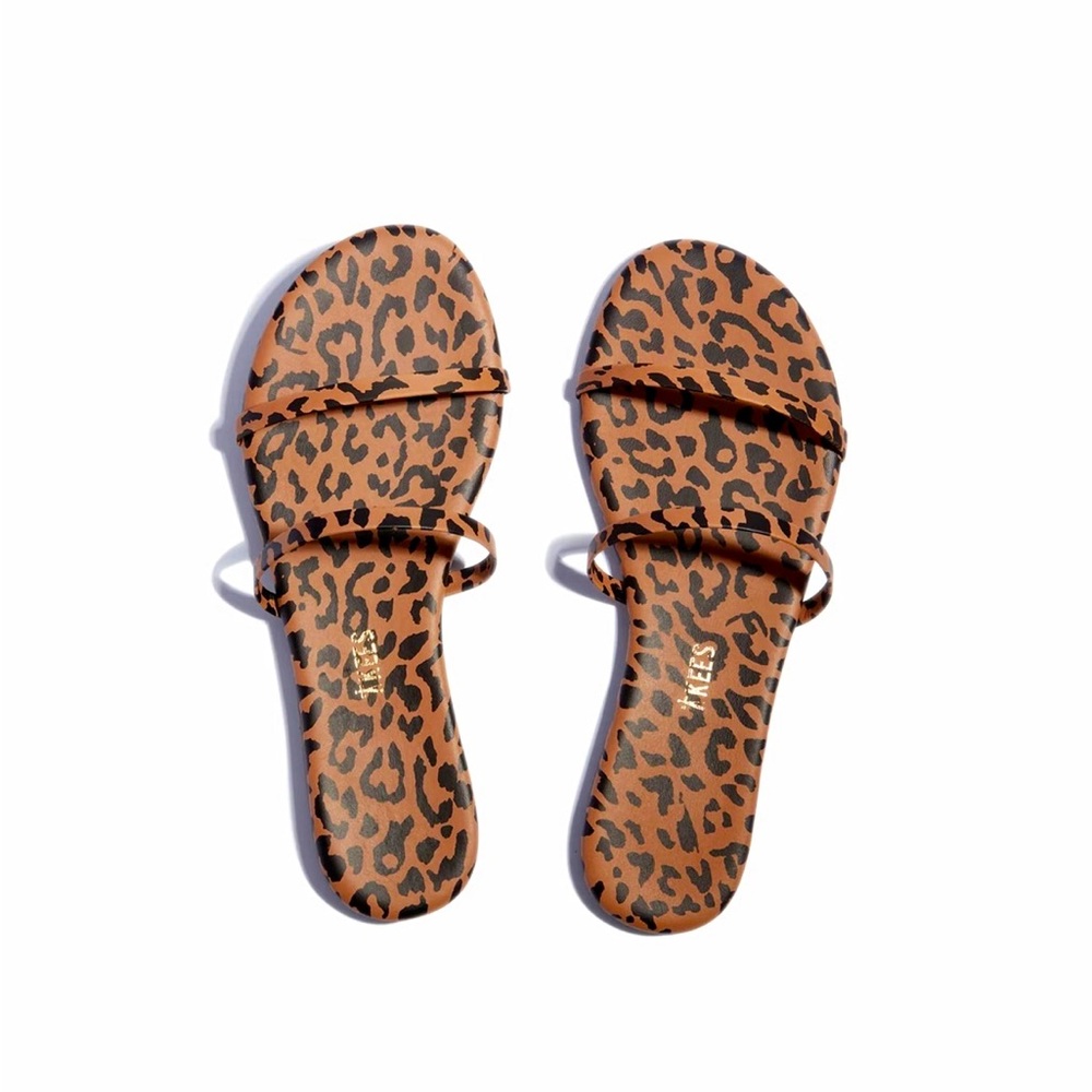 TKEES Gemma Leather Cheetah, Sz 8